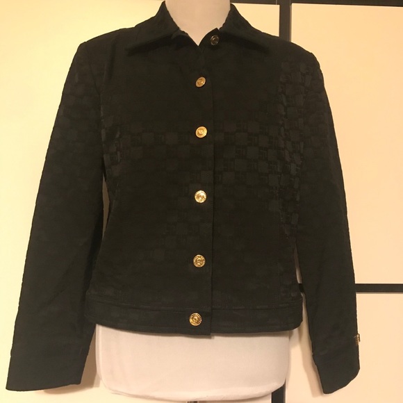 St. John Black Jacket EUC! Petite 8/10 - Picture 1 of 14